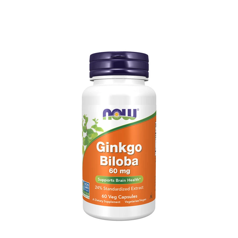 Ginkgo Biloba, 60 mg - 60 vegetabilske kapsler