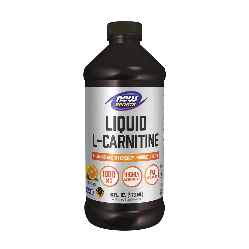 NOW Foods - Liquid L-Carnitine, 1000mg Citrus - 473 ml.