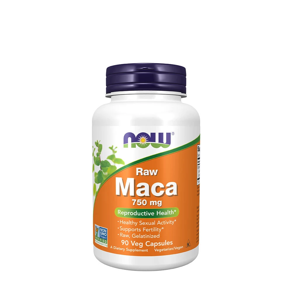 NOW Foods - Maca 6:1 Concentrate, 750mg RAW - 90 vcaps