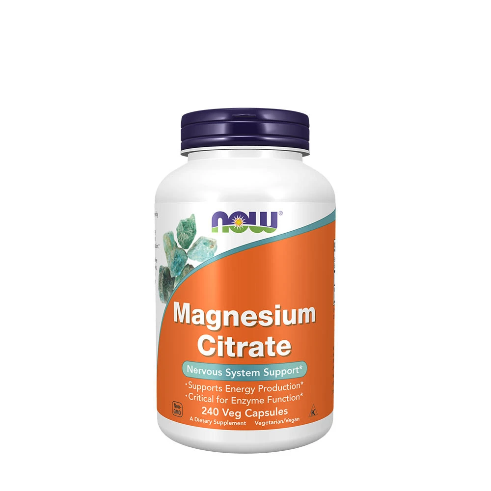 NOW Foods - Magnesium Citrate, 400mg - 240 vcaps
