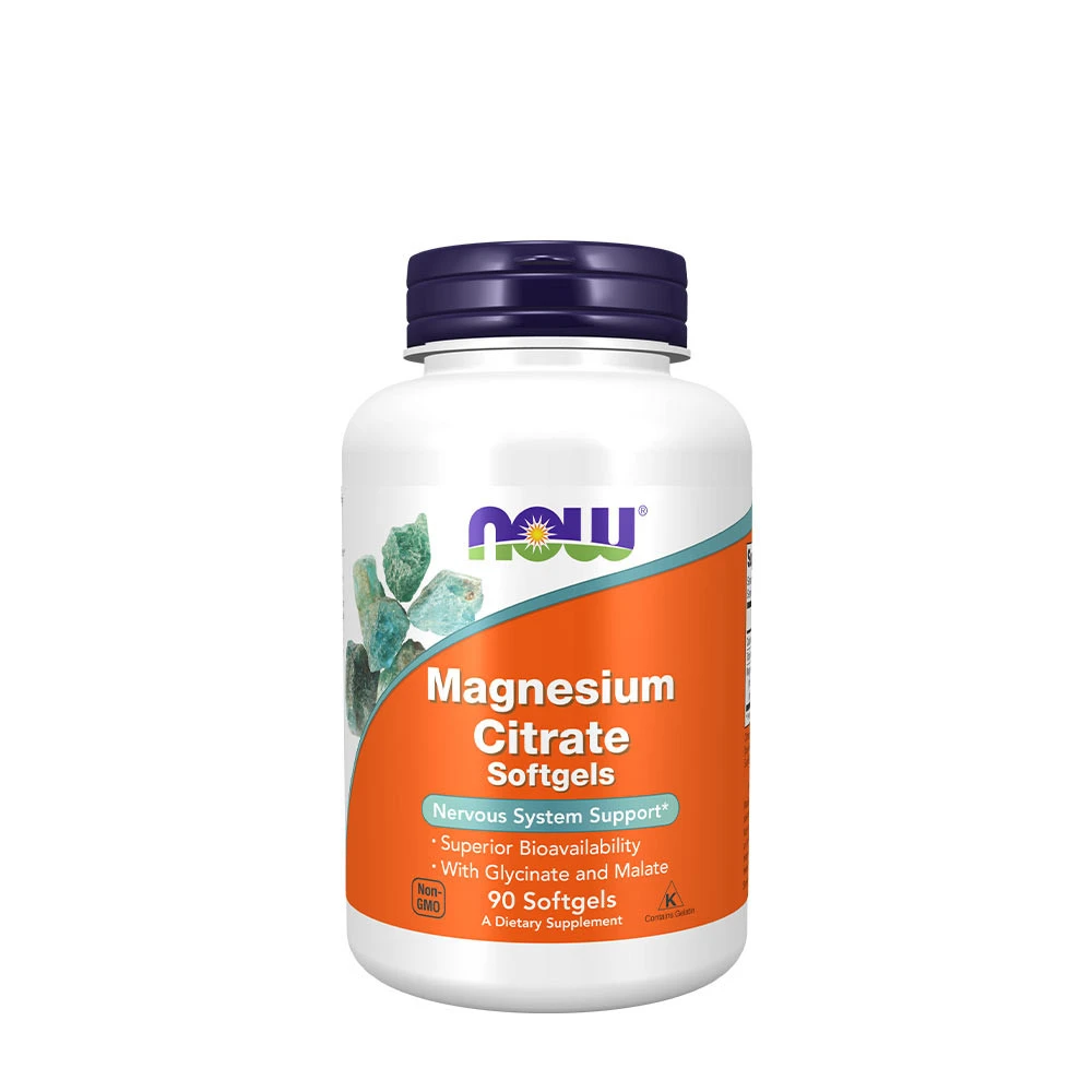 NOW Foods - Magnesium Citrate Softgels - 90 softgels