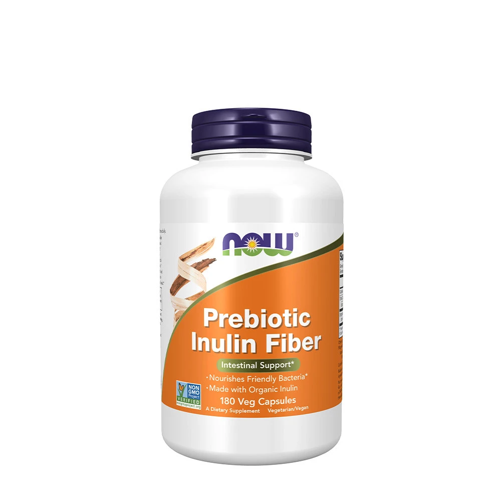 NOW Foods – Prebiotisk Inulin Fiber 180 Veg Kapsler