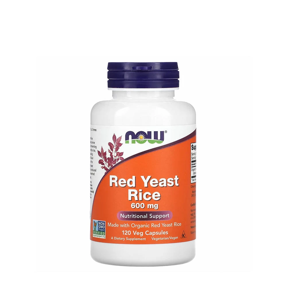 NOW Foods - Red Yeast Rice, 600mg - 120 vcaps