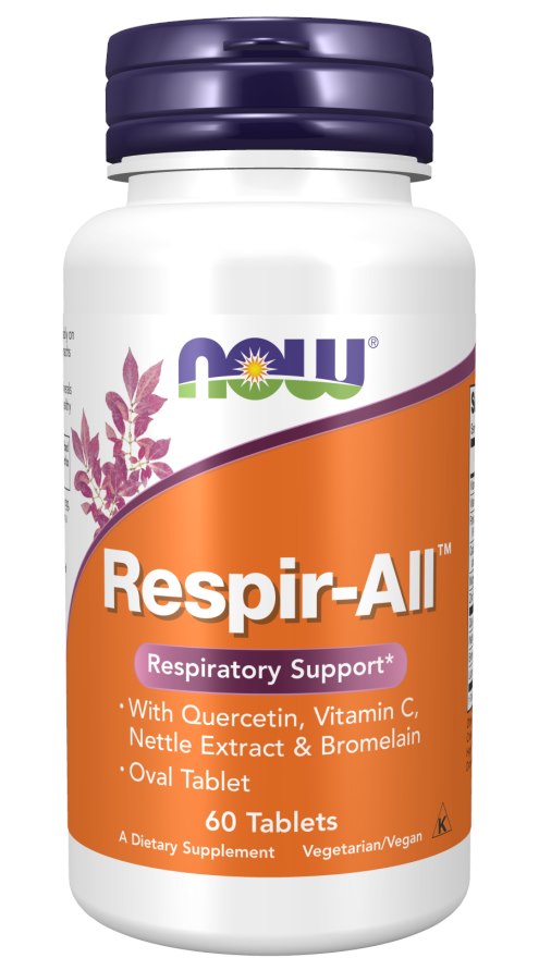 NOW Foods - Respir-All, Allergi - 60 tabletter