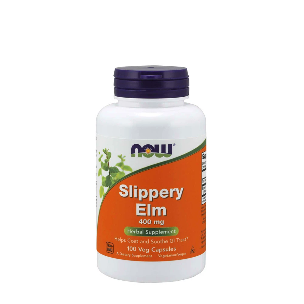 Glidende Elm, 400 mg - 100 vegetabilske kapsler