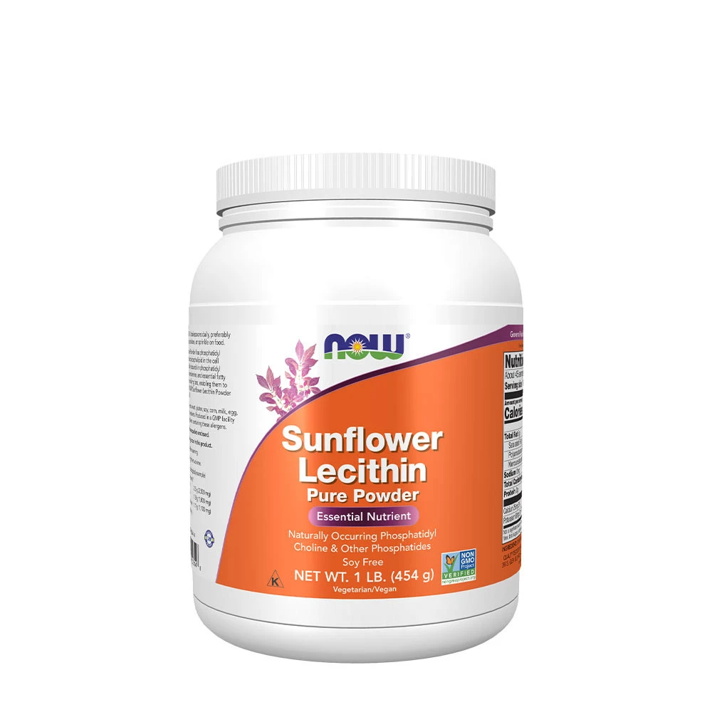 NOW Foods - Sunflower Lecithin, Pure Powder - 454g