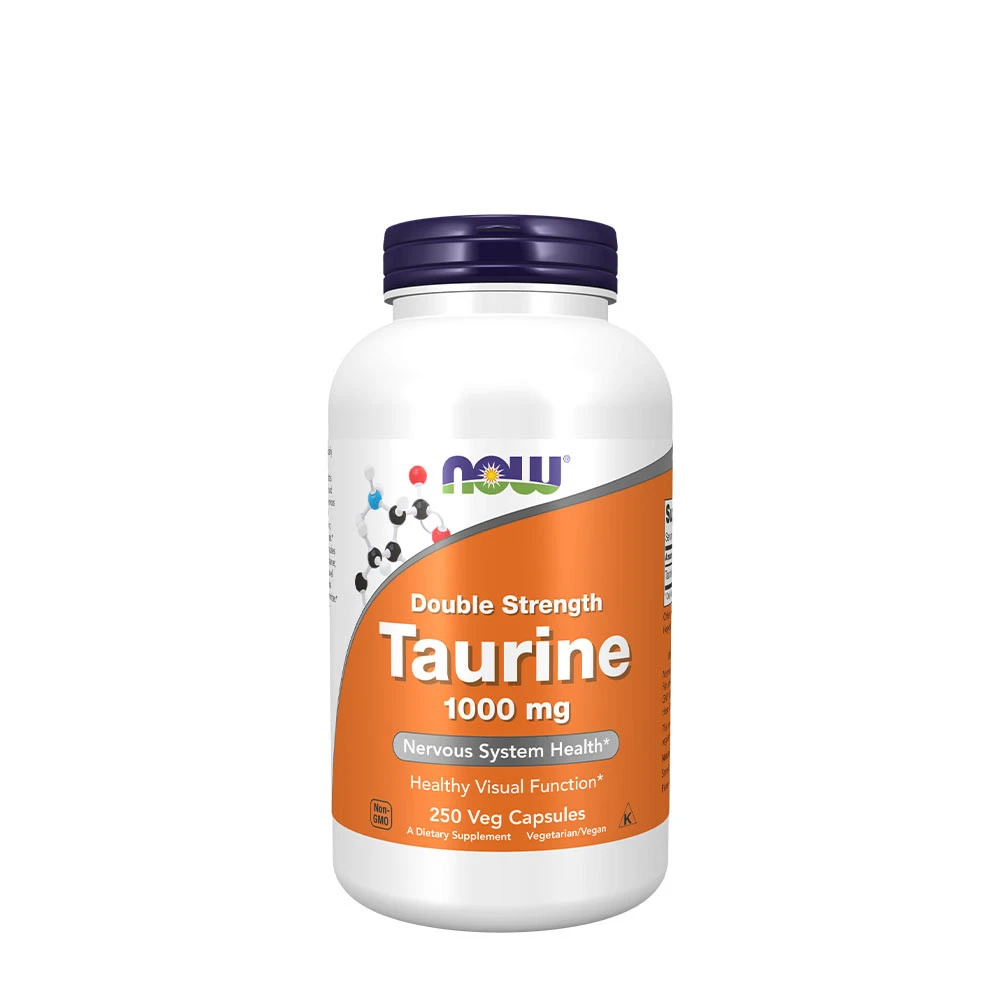 Taurin, 1000 mg dobbelt styrke - 250 vegetabilske kapsler