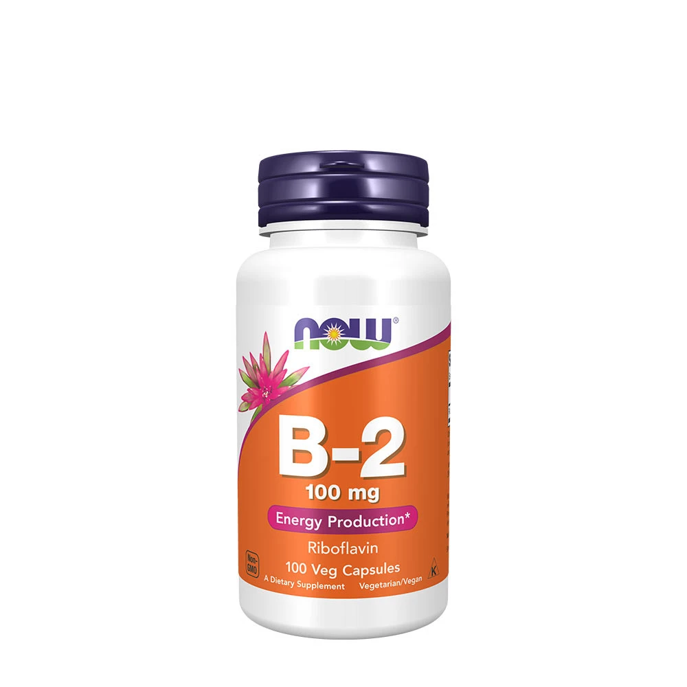 NOW Foods - Vitamin B-2 Riboflavin, 100mg - 100 vcaps