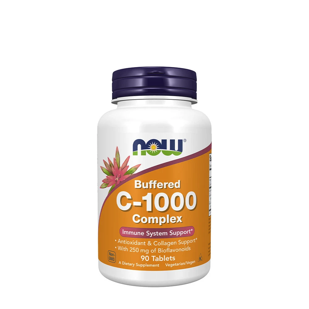 NOW Foods - Vitamin C-1000 Complex - Buffered with 250mg Bioflavonoids - 90 tabs