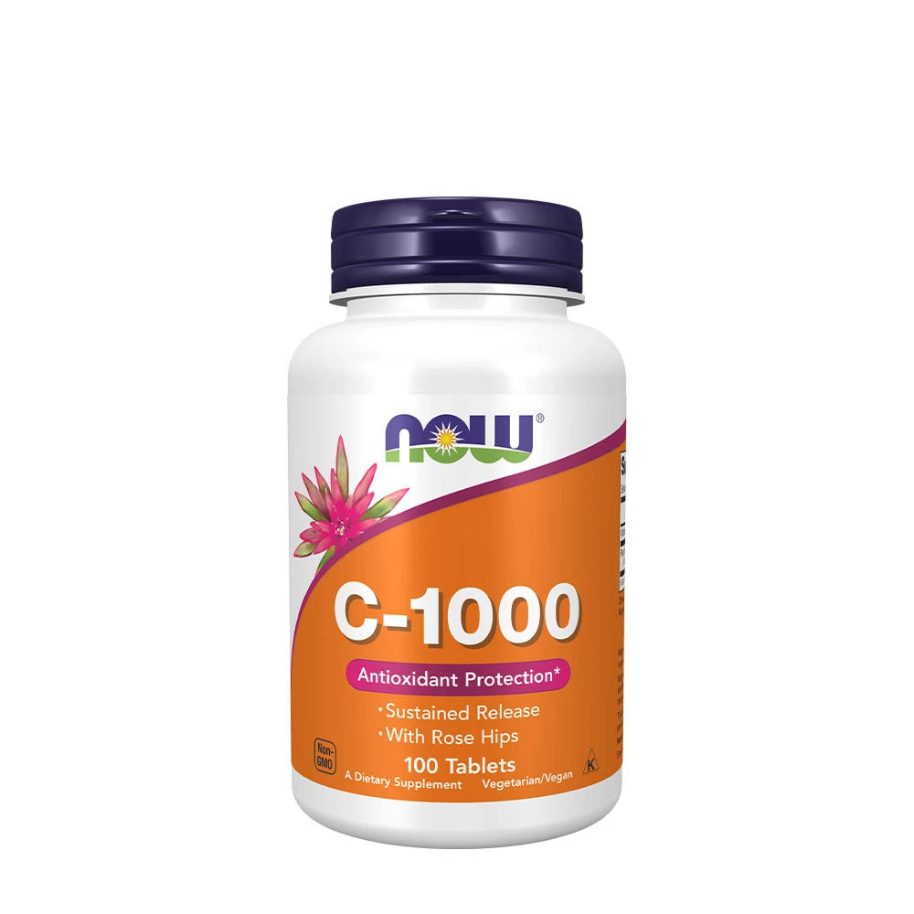 NOW Foods - Vitamin C-1000 with Rose Hips - Sustained Release - 100 tabs