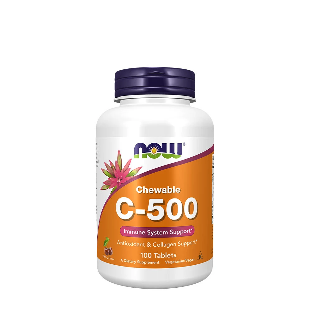 NOW Foods - Vitamin C-500 Chewable, Cherry - 100 tabs