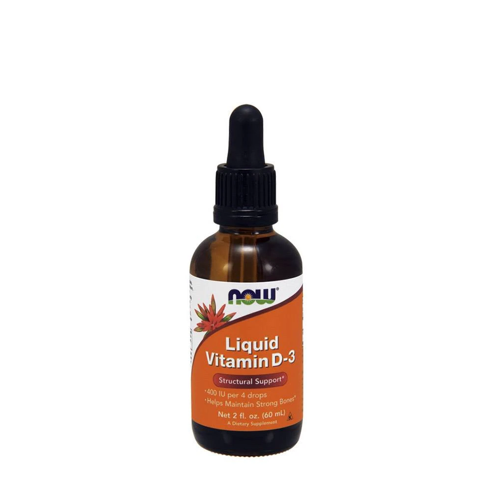 NOW Foods - Vitamin D-3 Liquid, 400 IU - 59 ml.