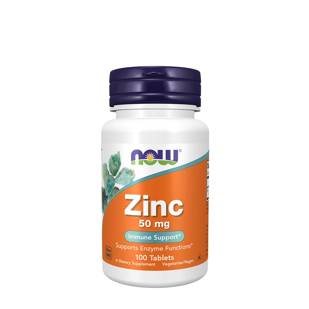NOW Foods - Zinc, 50mg - 100 tabs
