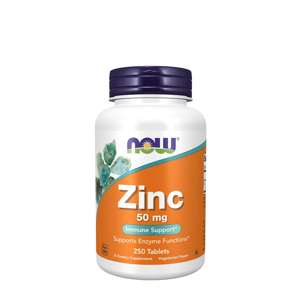 NOW Foods - Zinc, 50mg - 250 tabs