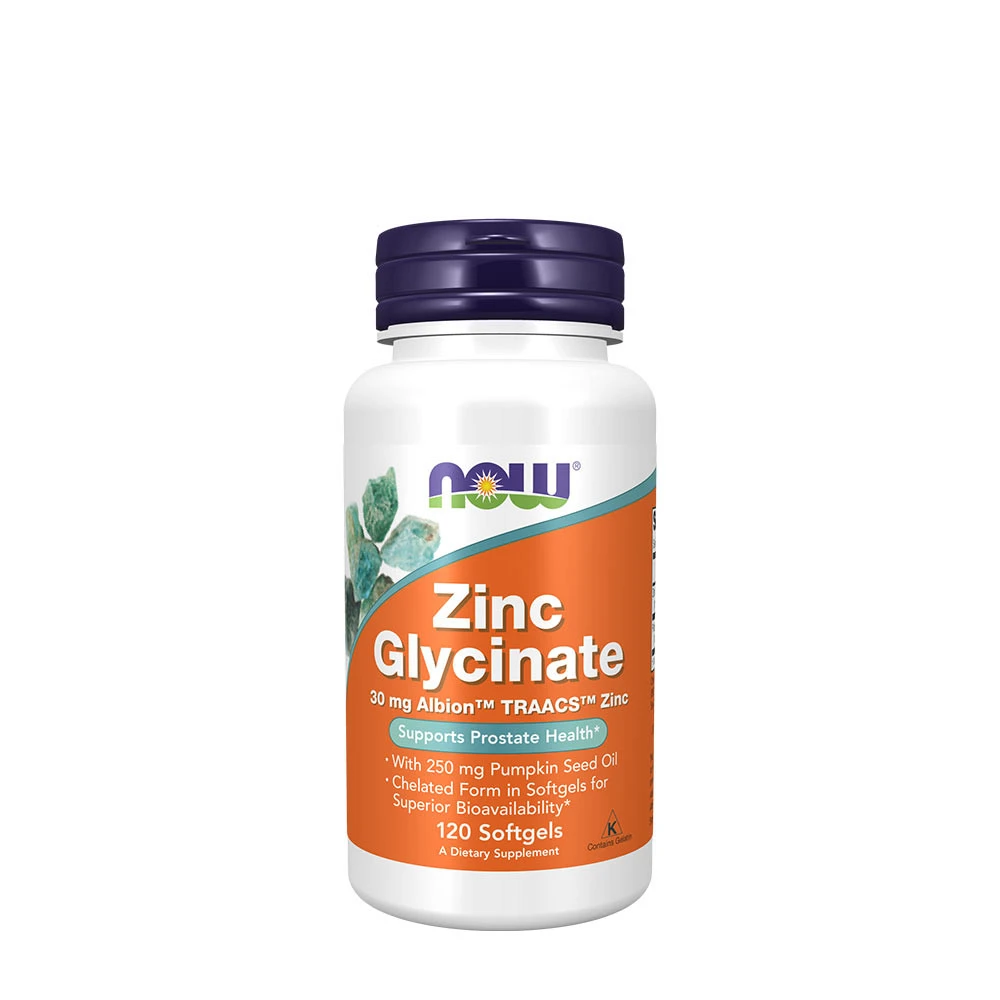NOW Foods - Zinc Glycinate - 120 softgels