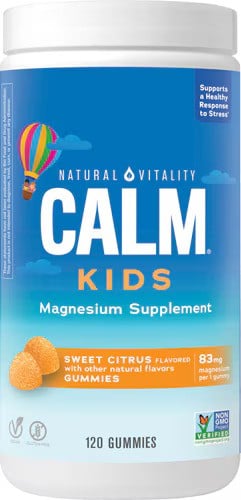 Natural Vitality - Calm Kids Gummies, Sweet Citrus 120 stk
