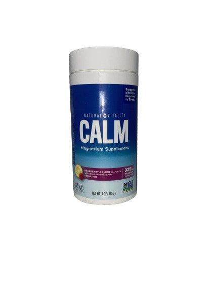 Natural Vitality - Calm Magnesium Powder, Raspberry Lemon - 113g