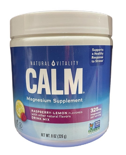 Natural Vitality - Natural Calm, Raspberry Lemon - 227g