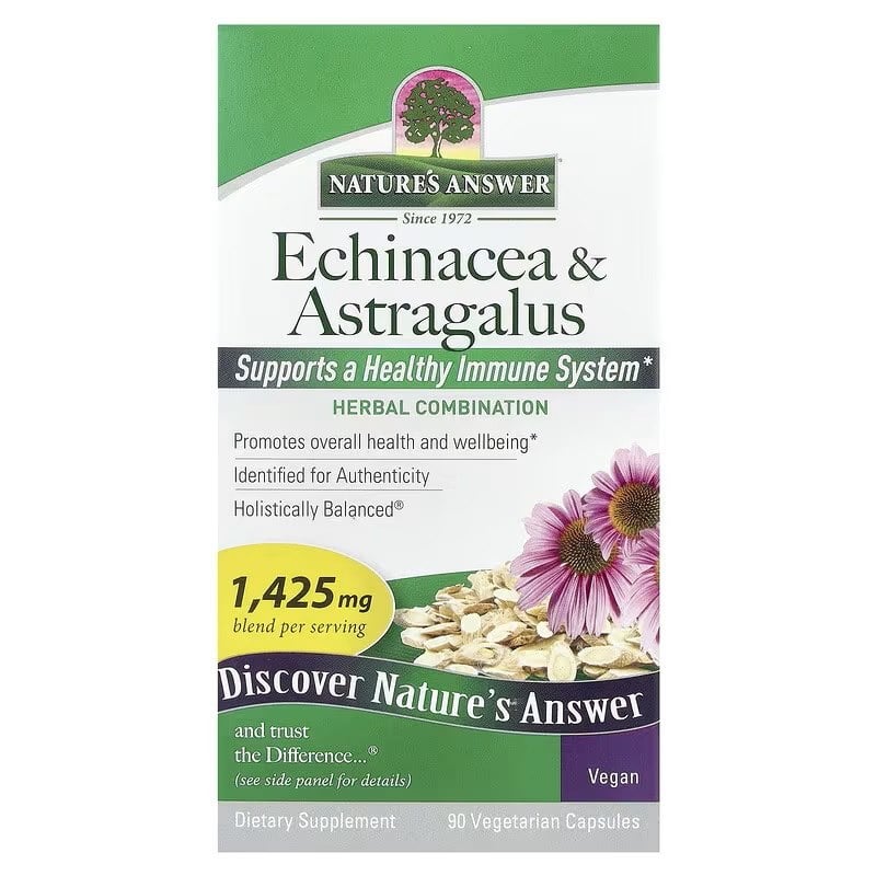 Nature's Answer - Echinacea & Astragalus 1425 mg, 90 vcaps