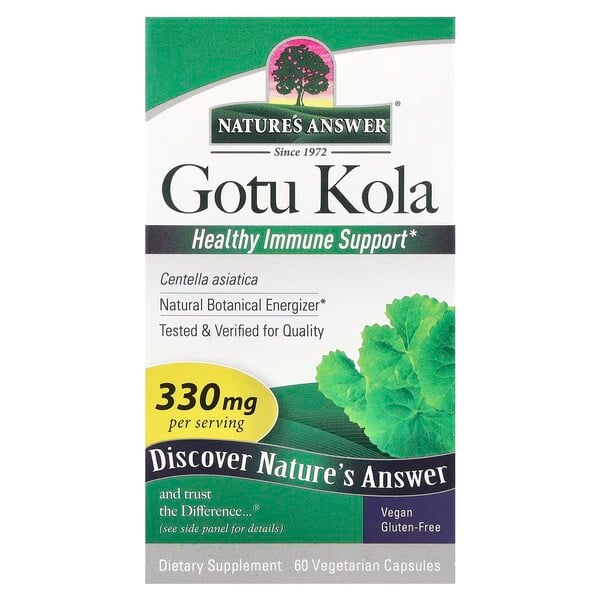 Nature's Answer - Gotu Kola, 330mg - 60 vcaps