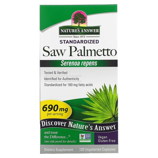 Nature's Answer - Saw Palmetto Extract, 690mg - 120 vcaps