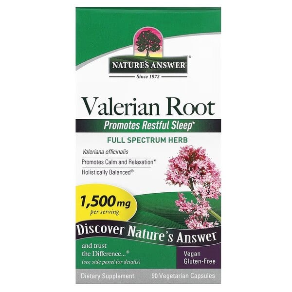 Nature's Answer - Valerian Root, 1500mg - 90 vcaps