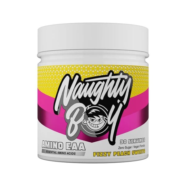 Naughty Boy - Amino EAA, Fizzy Peach Sweets - 345g