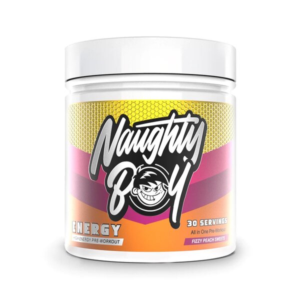 Naughty Boy - Energy, Fizzy Peach Sweets - 390g