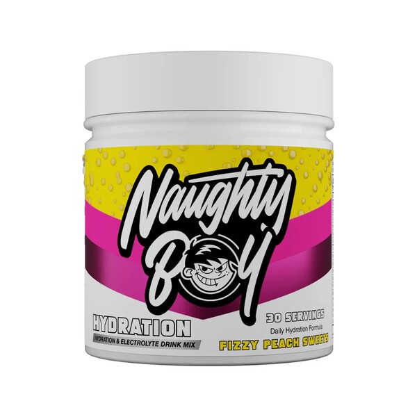 Naughty Boy - Hydration, Fizzy Peach Sweets - 255g