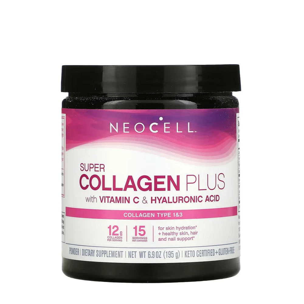 NeoCell - Advanced Collagen Peptides with Vitamin C & Hyaluronic Acid - 195g billede