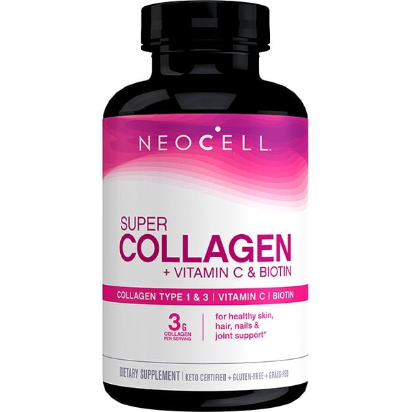 NeoCell - Grassfed Collagen Peptides + Vitamin C & Biotin - 90 tablets