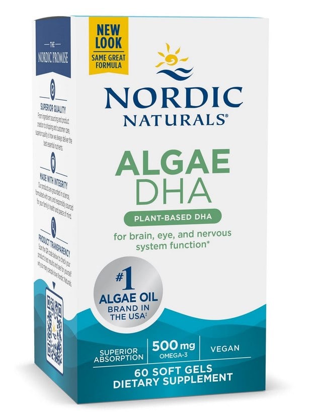 Nordic Naturals - Algae DHA, 500mg - 60 softgels