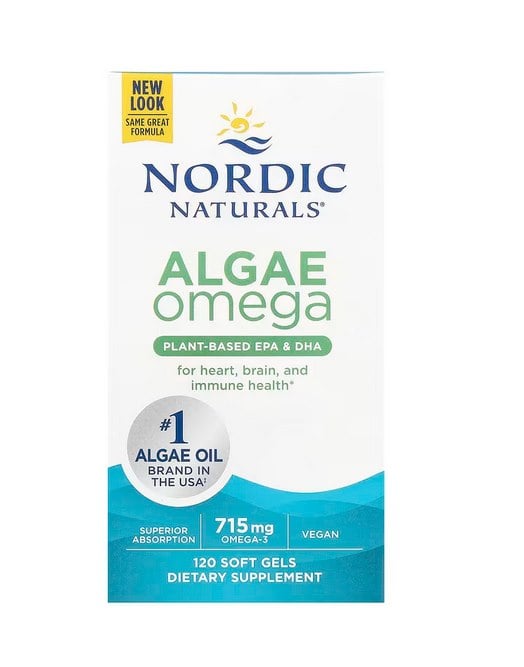 Nordic Naturals - Algae Omega, 715mg Omega 3 - 120 softgels