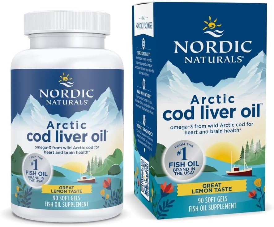 Nordic Naturals - Arctic Cod Liver Oil, 750mg Lemon - 90 softgels