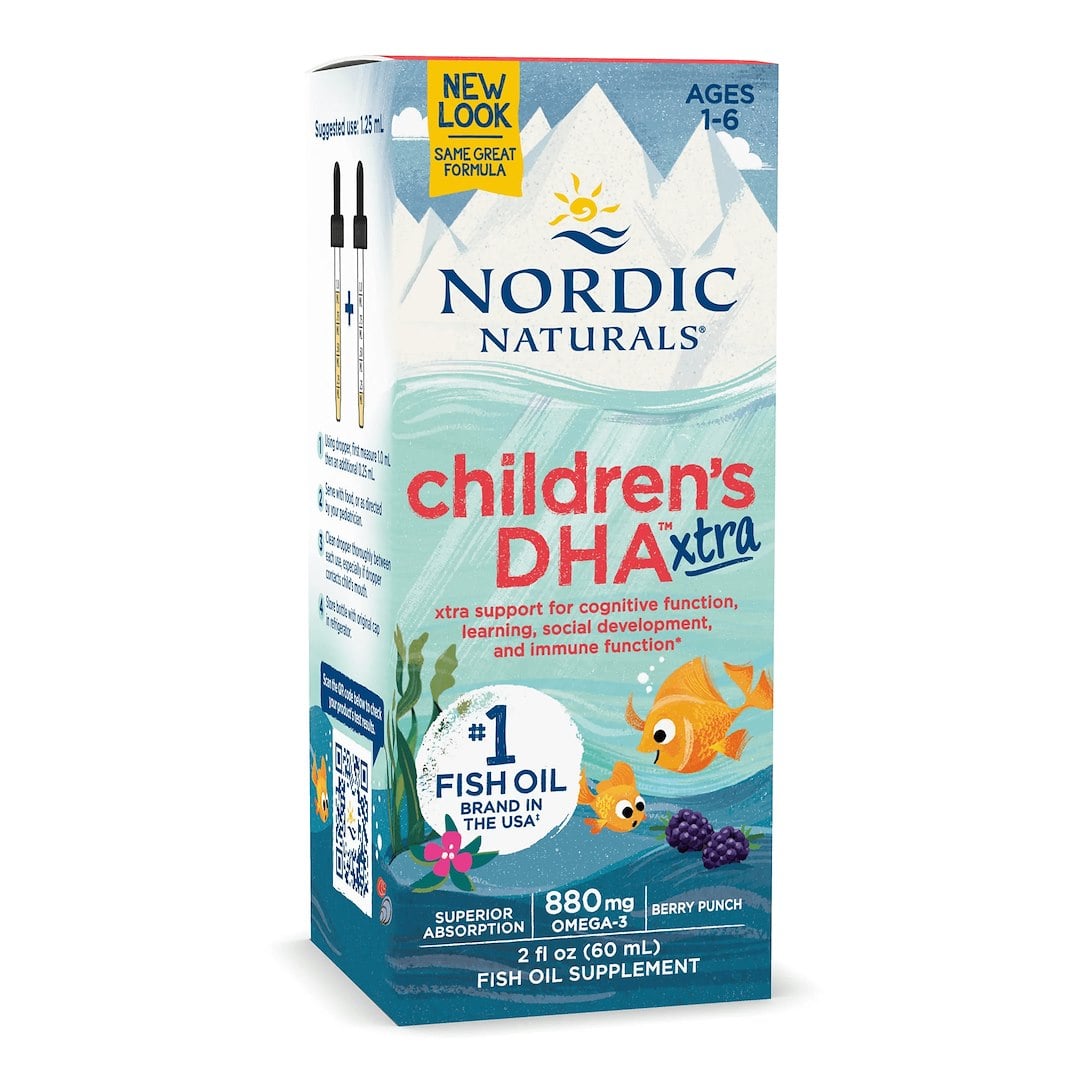 Nordic Naturals - Børns DHA Xtra, 880mg Bær Punch - 60 ml