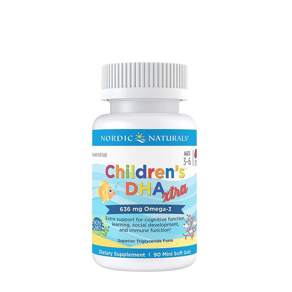 Nordic Naturals - Children's DHA Xtra Fish Oil, 636mg Berry Punch - 90 mini softgels