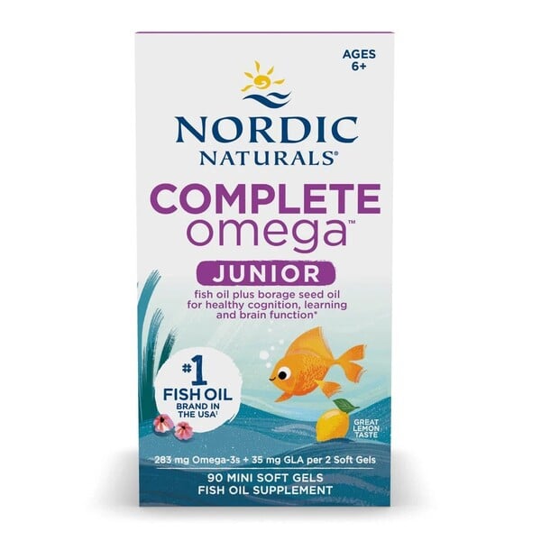 Nordic Naturals - Komplet Omega Junior, 283 mg Citron - 90 mini softgels