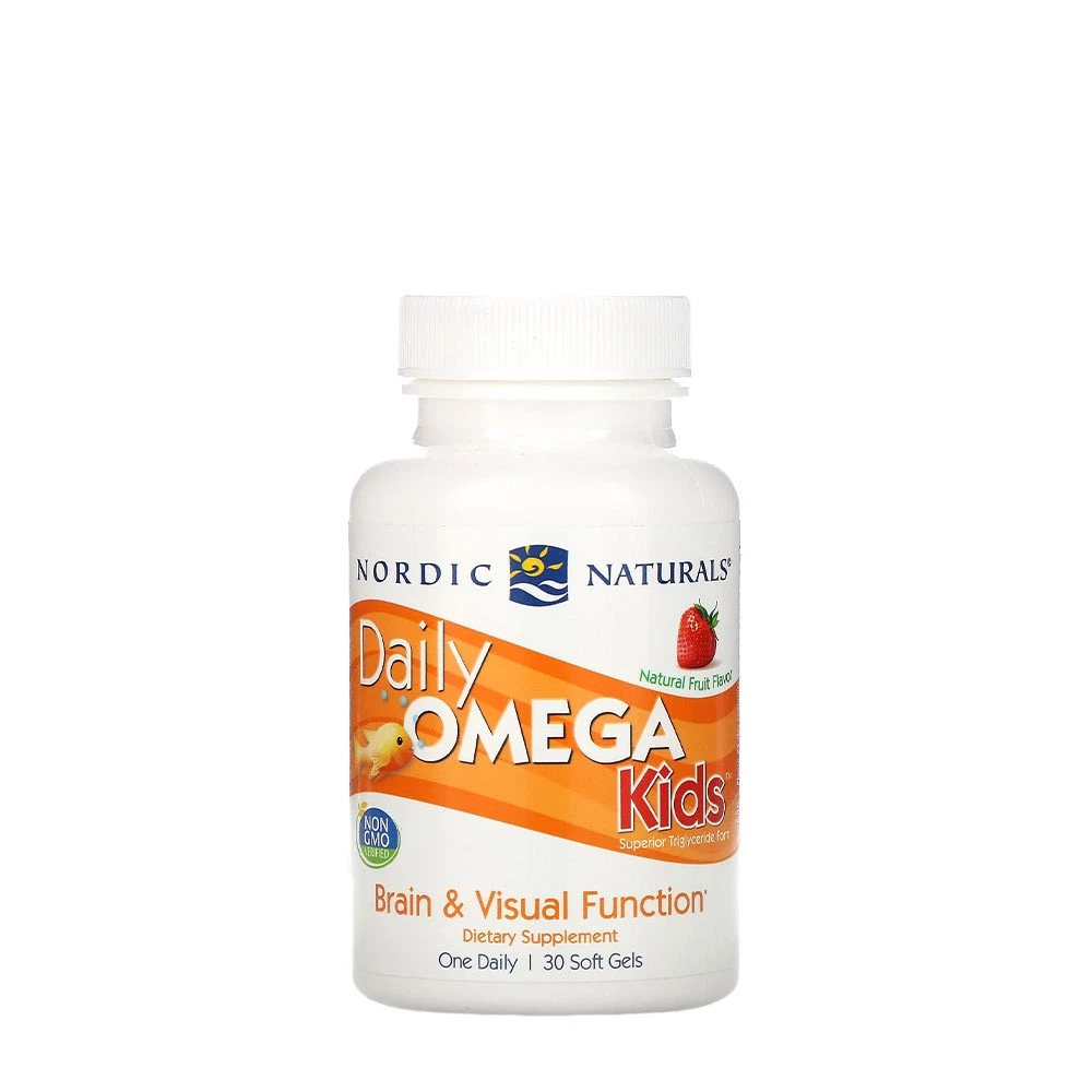 Nordic Naturals - Daily Omega Kids, Natural Fruit Flavor - 30 softgels