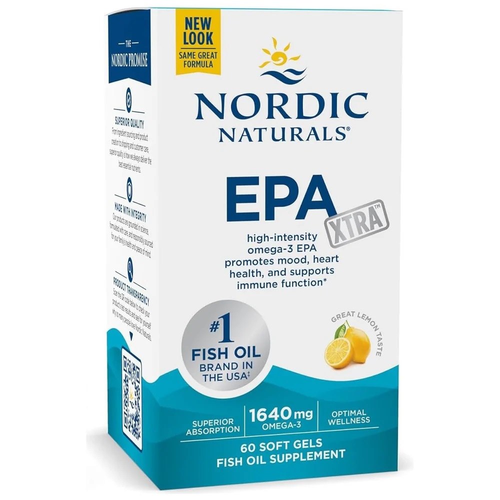 Nordic Naturals - EPA Xtra Fish Oil, 1640mg Lemon - 60 softgels