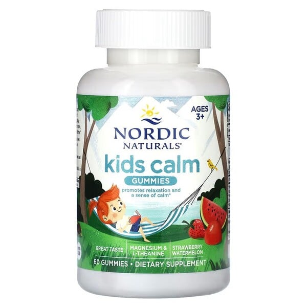 Nordic Naturals - Kids Calm Gummies, Strawberry Watermelon - 60 gummies billede