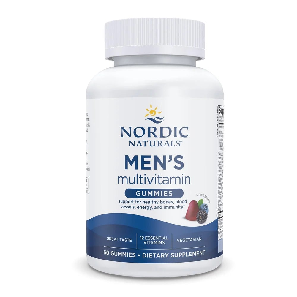 Nordic Naturals - Men's Multivitamin Gummies, Mixed Berry - 60 gummies