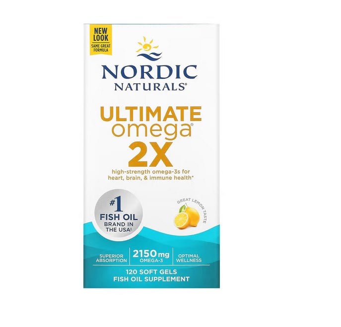 Nordic Naturals - Ultimate Omega 2X, 2150mg Lemon (EAN 768990021527) - 120 softgels