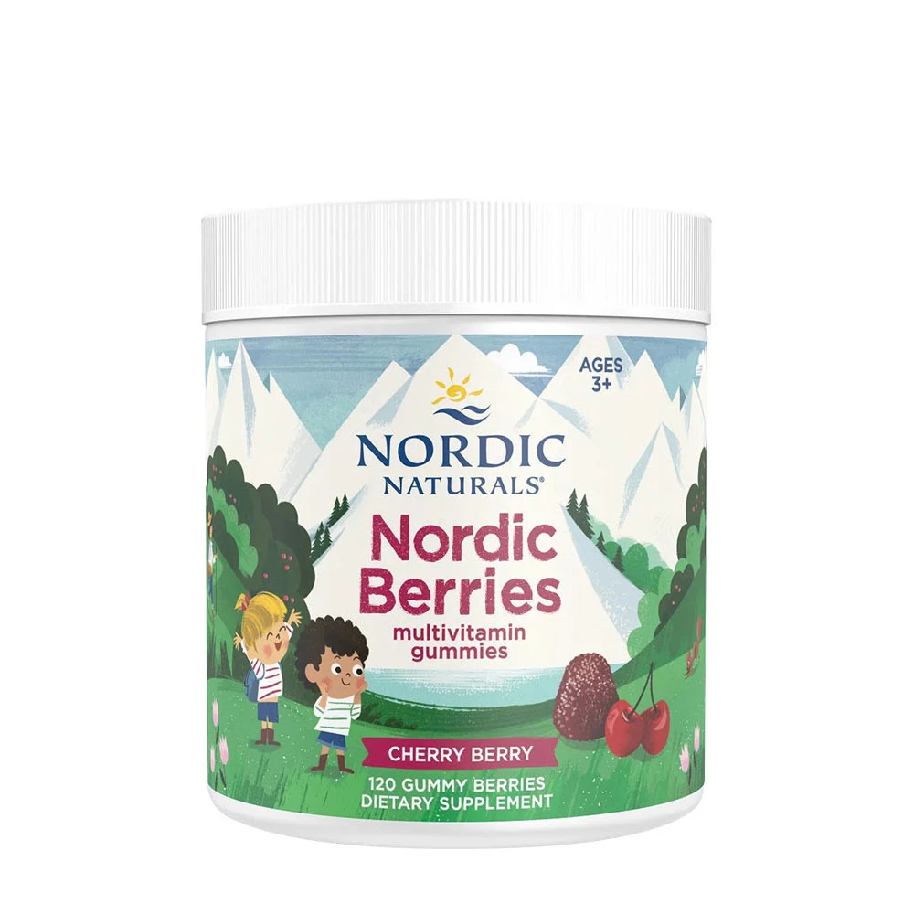 Nordic Naturals - Nordic Berries Multivitamin, Cherry Berry - 120 gummy berries