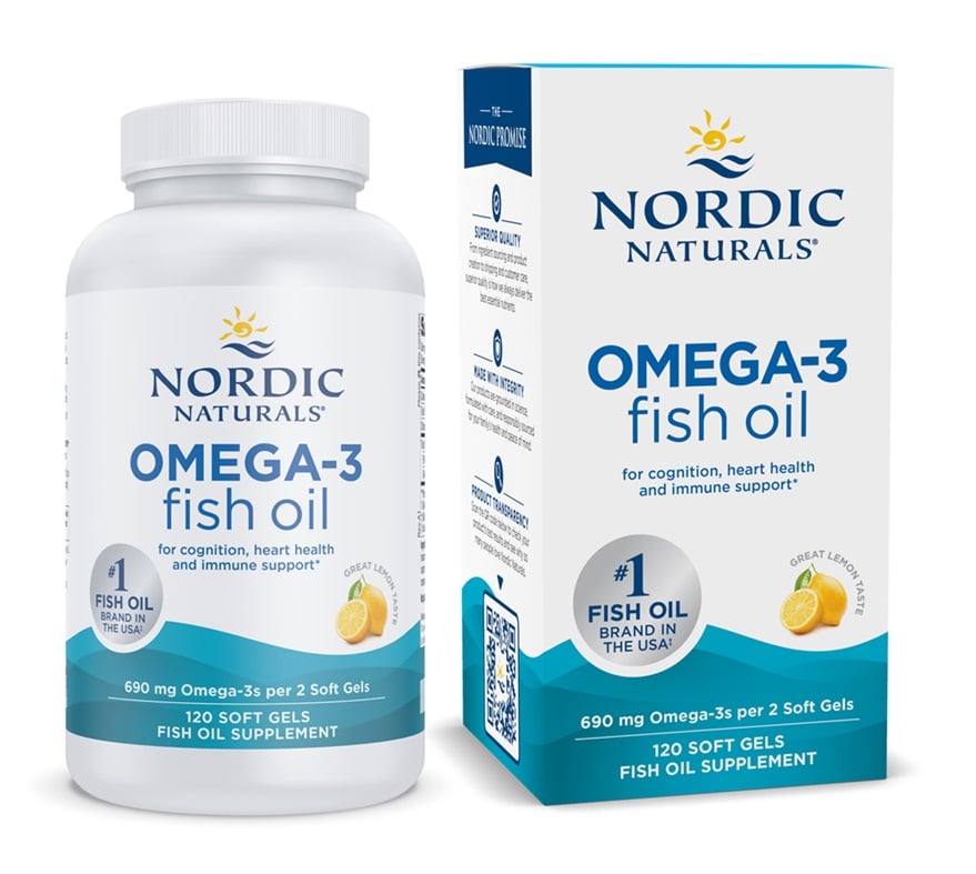 Omega-3, 690 mg Citron (EAN 768990891243) - 120 bløde kapsler