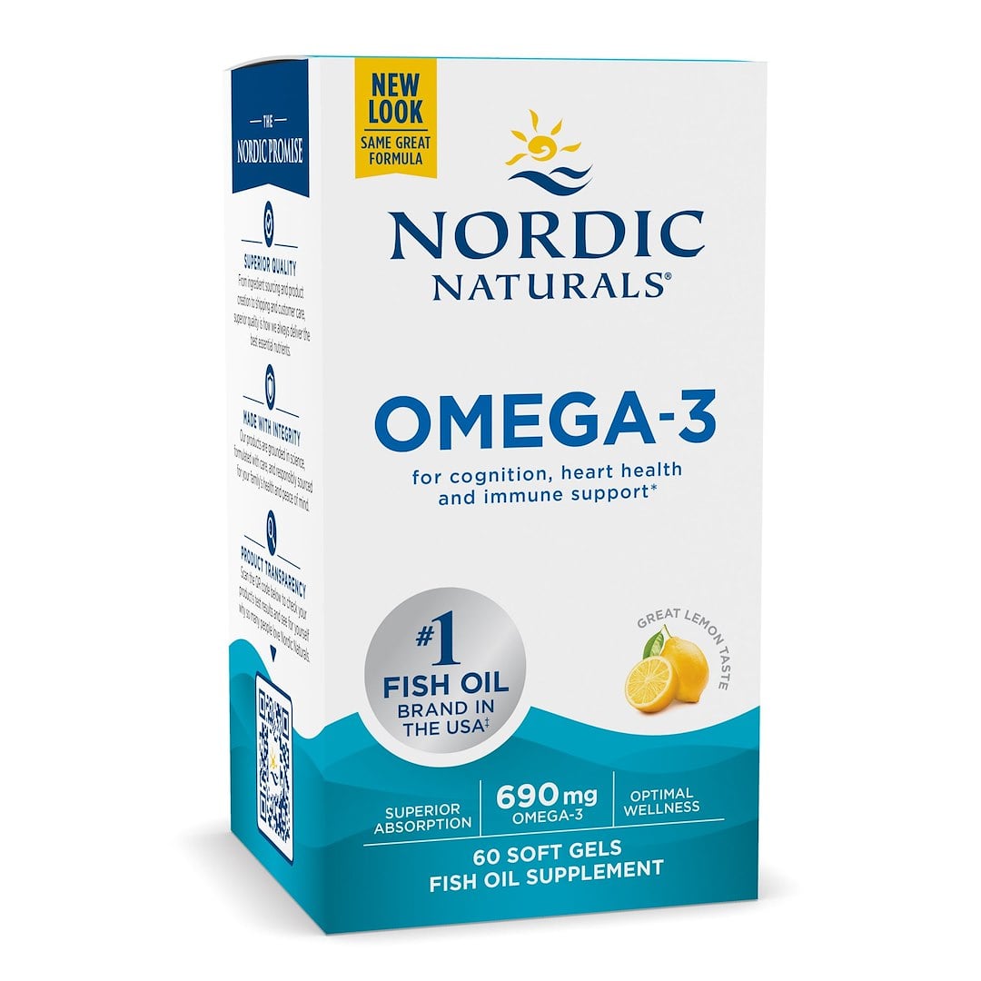 Nordic Naturals - Omega-3, 690mg Lemon - 60 softgels