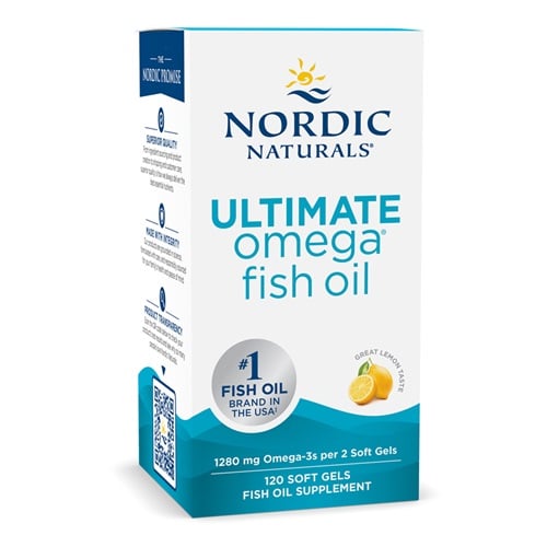 Nordic Naturals - Ultimate Omega, 1280mg Lemon (EAN 768990891076) - 120 softgels
