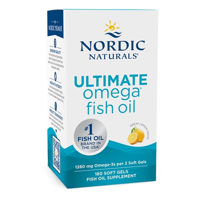 Nordic Naturals - Ultimate Omega, 1280mg Lemon - 180 softgels
