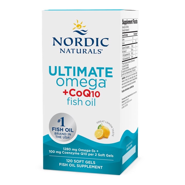 Nordic Naturals - Ultimate Omega + CoQ10, 1280mg Lemon - 120 softgels