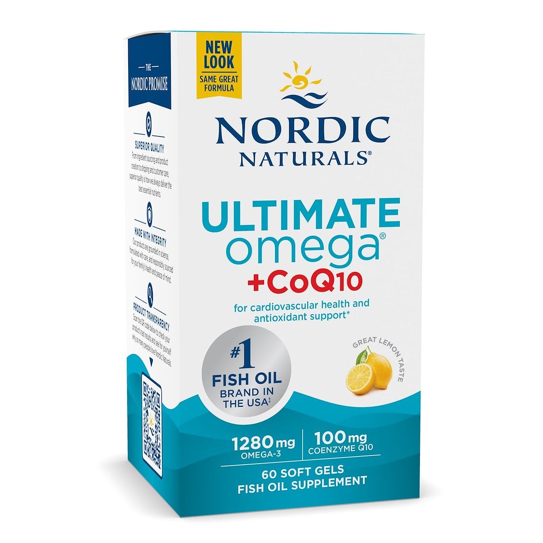 Nordic Naturals - Ultimate Omega + CoQ10, 1280mg Lemon (EAN 768990018909) - 60 softgels