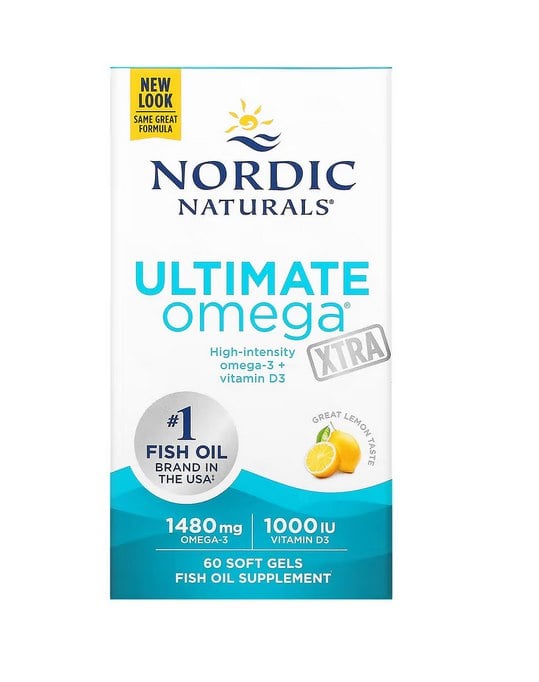 Nordic Naturals - Ultimate Omega Xtra, 1480mg Lemon - 60 softgels